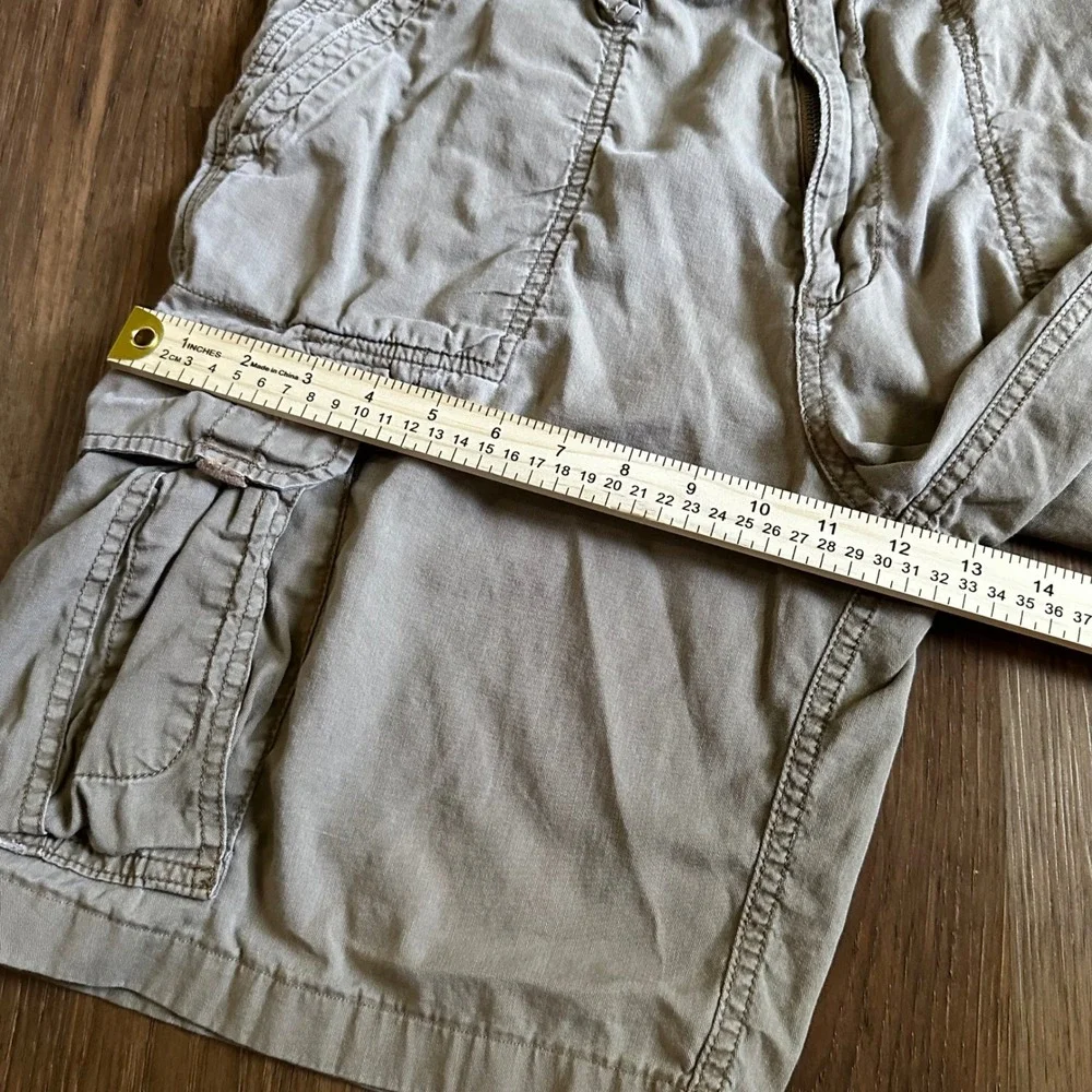 BKE Balboa Cargo Shorts Mens 32 Khaki Tan Good Relaxed Fit Multi Pocket Utility